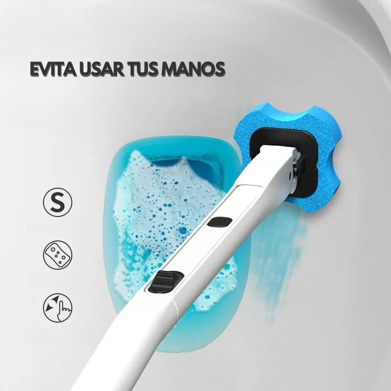 ProHigiene - Escobilla para baño + Cepillos cabezales x5 Und.