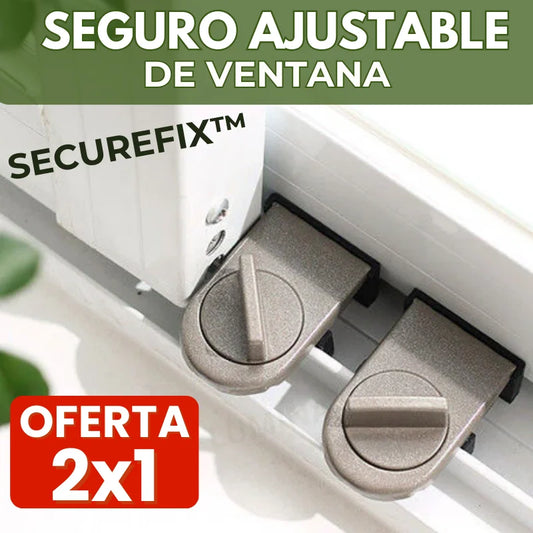 Securefix™ 2x1 Seguro ajustable de Ventana